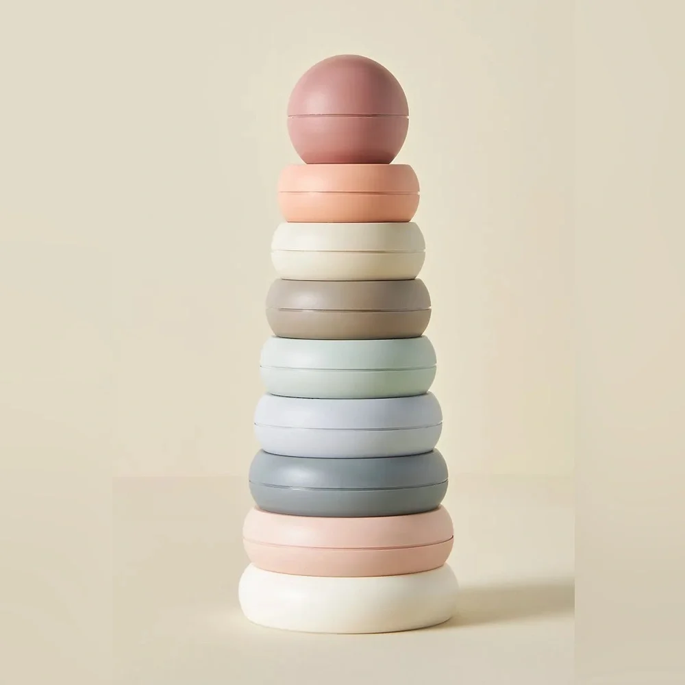 Anthropologie Stacking Cups, Stacking Rings, and Shape Sorter Puzzle NEW - Picture 5 of 14